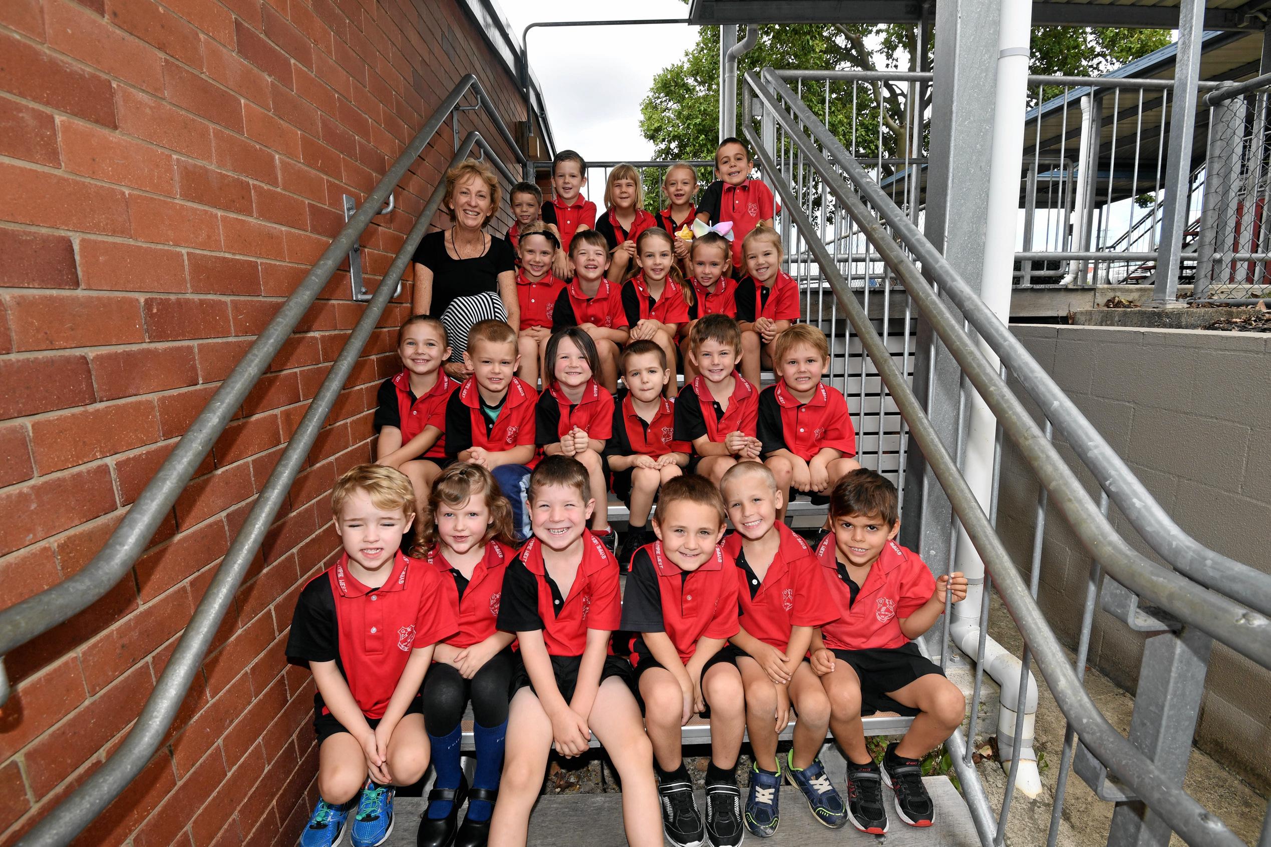 Gympie West State School Back row (top of stairs) Harry Maddocks, Laec Daly, Olivia Bagnall, Savannah Williams, Todd Albrecht2nd BackMrs Karen Crooks (Teacher),  Lily Robinson, Tristan Taylor, Keeva Jofeski, Maiya Weaver, Nevaeh Coop3rd Back Bianca Kelly, Conan Bishop, Phaedra Stephenson, Jesse Calman, Tate Wright,Finn BowmanFront row (bottom of stairs)Blake Gilbert, Ruby Headley, Ethan Clarke, Bryce Reid, Kai Brown, Reuben PriskAbsent Fraser Cole, Megan Rigby. Picture: Troy Jegers
