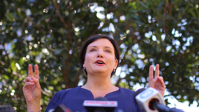 NSW Opposition Leader Jodi McKay during a press conference at NSW parliament in Sydney. Picture: NCA NewsWire / Steven Saphore