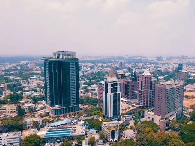 The building sits higher than the rest of the city of Bengaluru, also known as Bangalore, in India’s south.