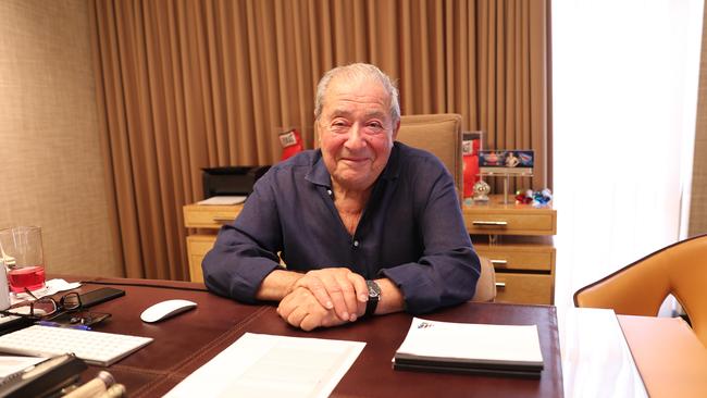 Legendary boxing promoter Bob Arum at the Top Rank office in Las Vegas in the United States. Picture: Peter Wallis