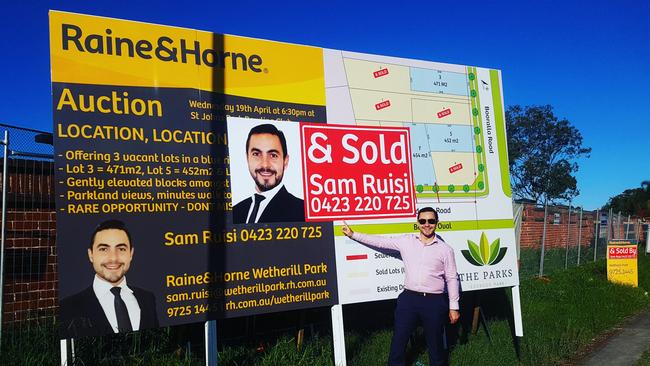 Raine & Horne Wetherill Park principal Sam Ruisi was the selling agent for lot 5 and 7 at 1 Booralla Rd, Edensor Park.