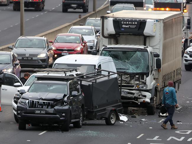 Traffic nightmare on Melbourne freeway