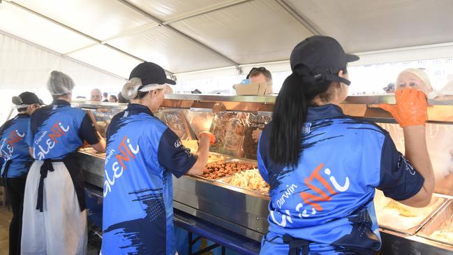 Lines were constant at Darwin's 2024 Greek GLENTI festival.