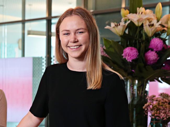 (LR) Laras Sanjoyo, Viel Gabriel, Riani Babalis and Tilly cooper at PwC offcie in Barangaroo on the 22nd of November 2019. Photographer: Adam Yip