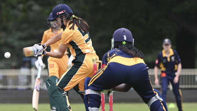 Bianca Dyson batting for North Coastal. Picture: Martin Ollman