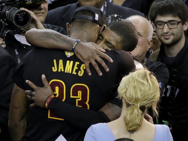 LeBron James and Kyrie Irving get emotional.