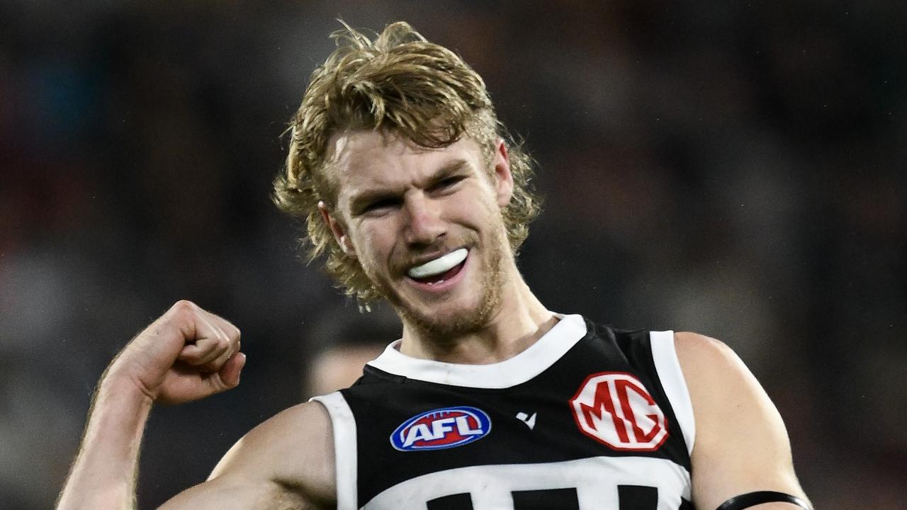 Port Adelaide star Jason Horne-Francis is primed for a big finals campaign after narrowly missing All-Australian selection in his third season. Picture: Mark Brake / Getty Images