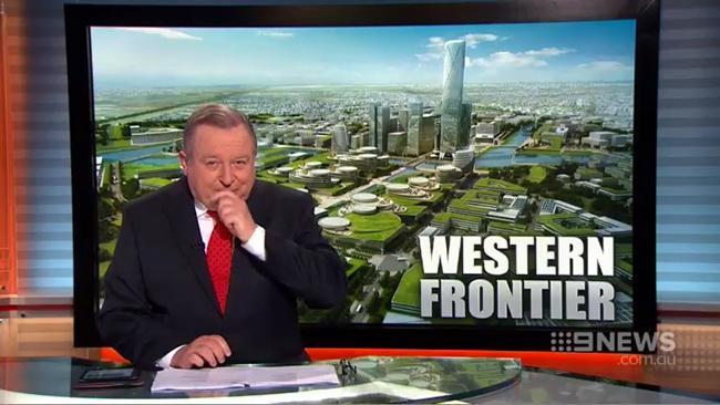 Peter Hitchener coughing video Channel 9 newsreader loses voice