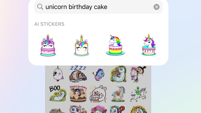 People will soon be able to create custom stickers on a variety of apps. Picture: Supplied