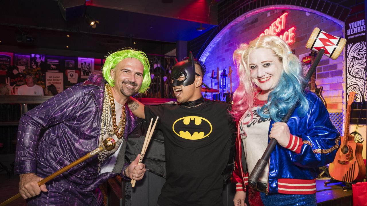 Celebrating New Year's Eve at Bodega are (from left) Dan Ford, Ajay Shrestha and Johanna Guerin. Dan and Ajay are members of the band Jabba, Sunday, December 31, 2023. Picture: Kevin Farmer