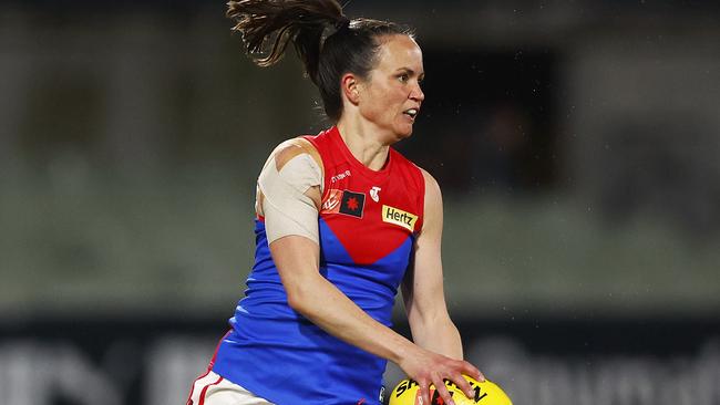 Pearce is one of the best players in AFL Women’s, with a sharp football brain to match. Picture: Getty Images