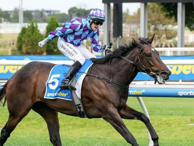 Pride Of Jenni ridden by Craig Newitt wins the Sportsbet Peter Young Stakes at Caulfield Racecourse on March 15, 2025 in Caulfield, Australia. (Photo by George Sal/Racing Photos via Getty Images)