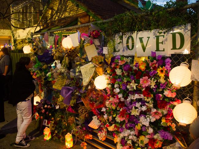 Hundreds paid respect to Tracy Connelly at a candlelight vigil and service in Greeves St following her death.