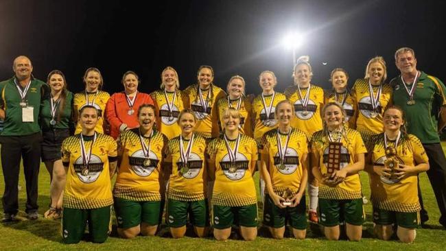 Best Bundaberg Coach 2023: Paul Barlow (far left) and his team, which took out the minor premiership in 2020.