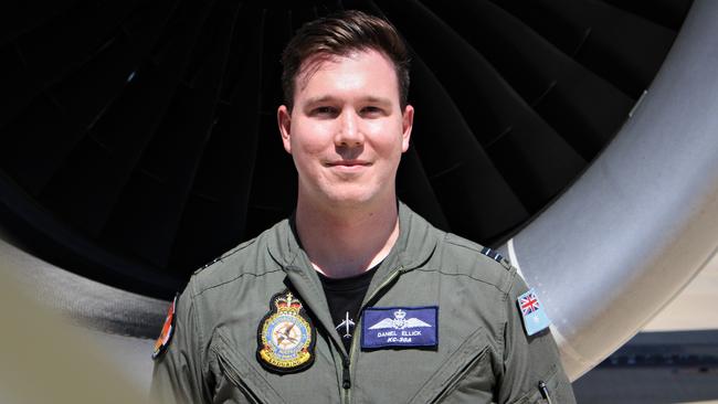 Royal Australian Air Force KC-30A multi-role tanker transport aircraft pilot Flight Lieutenant Daniel Ellick. Picture: Jason Walls