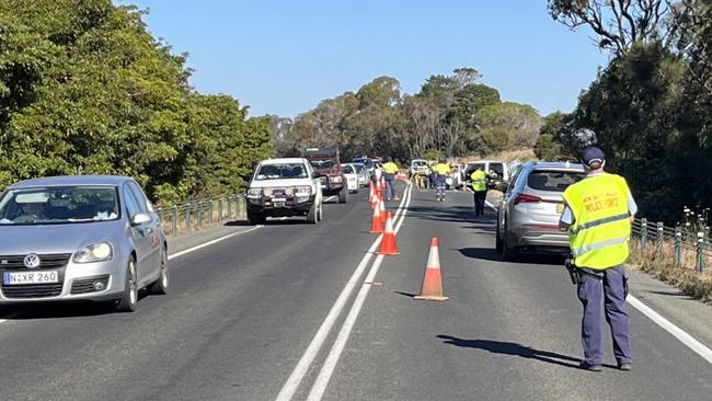 A man has died following fatal collision on the Princes Hwy, near Donnellys Rd, south of Moruya.