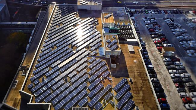 Crown's 950 solar panel system is the biggest in Melbourne' CBD. 