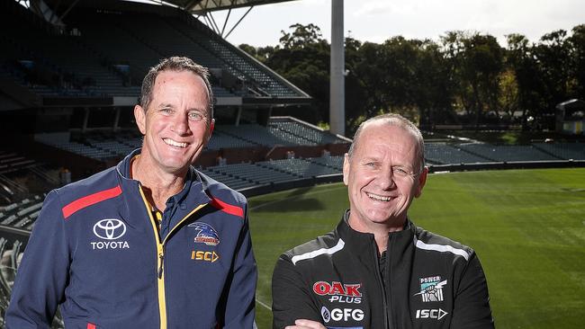 Showdown 46 coaches Don Pyke and Ken Hinkley. Picture SARAH REED