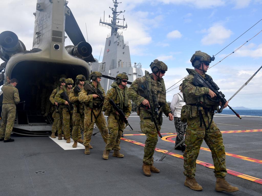 The 1800 member-strong Australian Amphibious Force has been training at ...