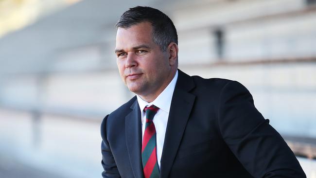 Anthony Seibold at Redfern Oval after being announced as the new head coach of the South Sydney Rabbitohs. Picture. Phil Hillyard