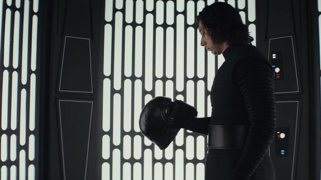 Adam Driver as Kylo Ren.