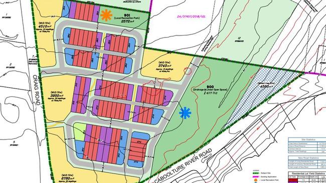 Adome Pty Ltd is seeking preliminary approval from Moreton Bay Council to create a new housing estate at 449 Caboolture River Rd, Upper Caboolture. Caboolture West. Image: DTS