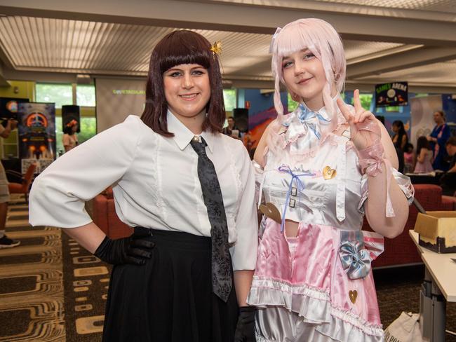 Aria Nayler and Jenae Haupt at the City of Darwin Geektacular event, 2024. Picture: Pema Tamang Pakhrin