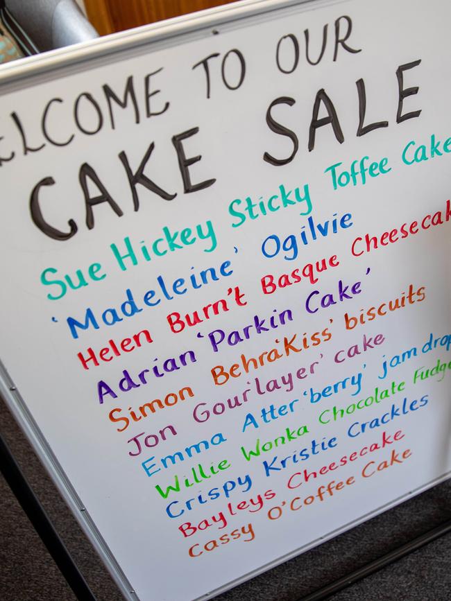 2024 Tasmanian State Election. Mount Nelson Tasmania Saturday 23rd March. The Mount Nelson Primary school election day cake sale. Picture: Linda Higginson