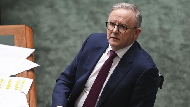 Mr Albanese ducked questions on Wednesday. Picture: NCA NewsWire / Martin Ollman