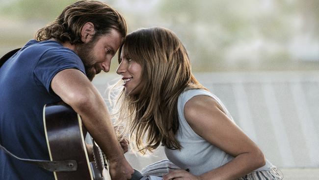 Bradley Cooper and Lady Gaga in a scene from A Star is Born. Picture: Warner Bros