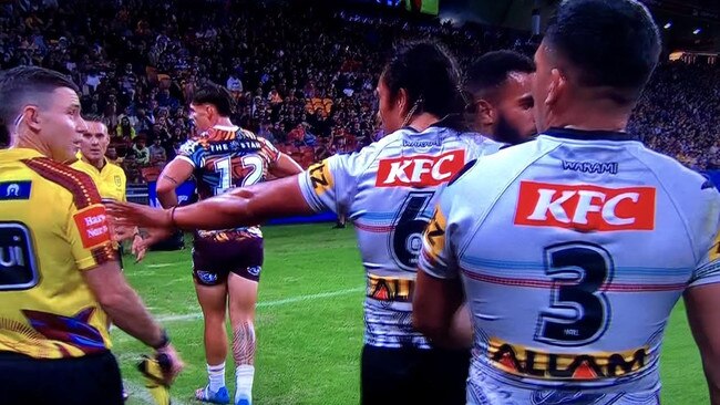 Luai says he apologised to Sutton immediately and never meant to make contact.