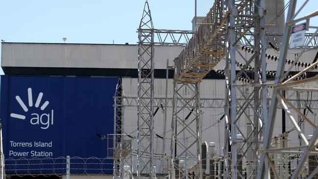 AGL’s gas-powered power station at Torrens Island in Adelaide. Picture: AAP