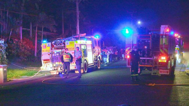 The fire in a two-storey home in Eileen Drive, Corindi Beach, on January 18 was quickly extinguished by Fire and Rescue. Picture: Frank Redward