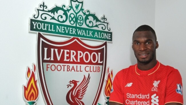 Benteke has been unveiled by Liverpool.