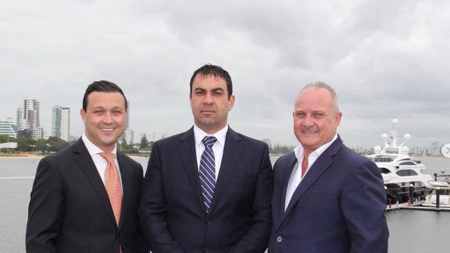 Dion Giannarelli, Ross Pelligra and Dean Giannarelli who will build the Ritz Carlton.