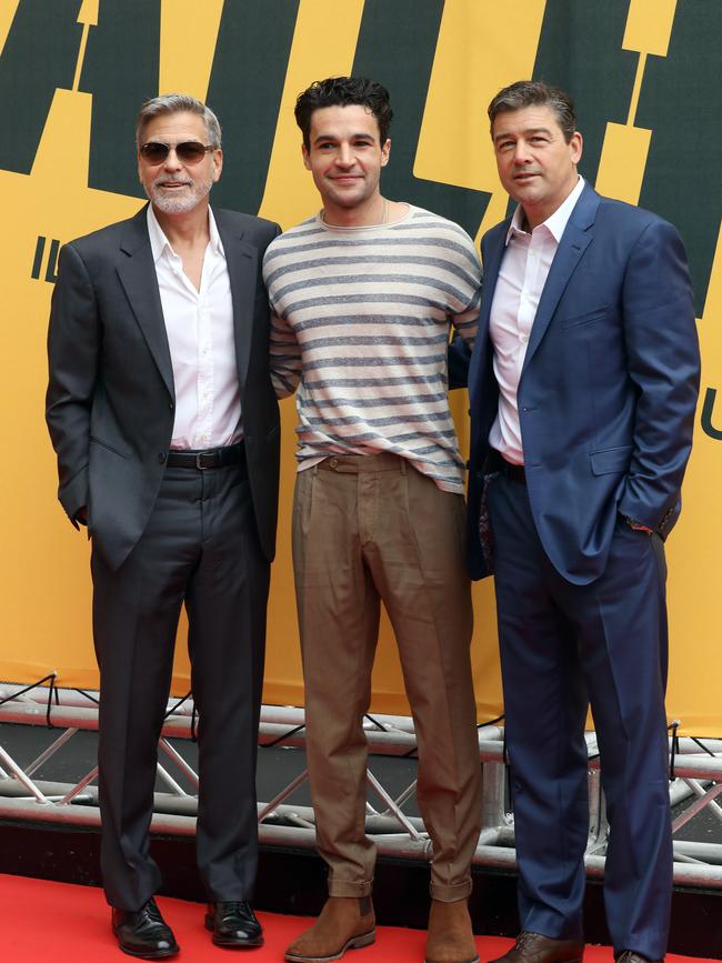 George Clooney, Christopher Abbott and Kyle Chander star in Catch-22. Picture: Elisabetta Villa/Getty