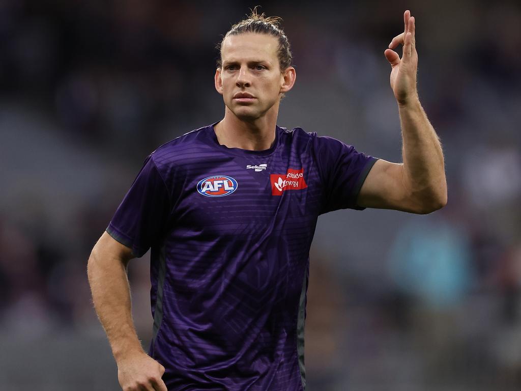 Nat Fyfe continued his rehab. Picture: Getty Images