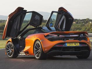 McLaren 720S: Active spoiler doubles as air brake.