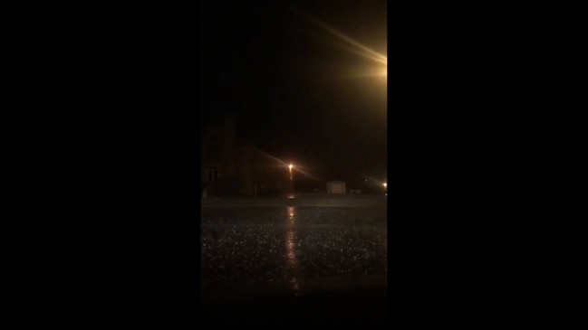 Lightning Flashes and Hail Falls During Oklahoma Storm | news.com.au ...