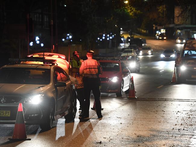 There were no positive testings when The Sunday Telegraph joined NSW Police during the operation. Picture: Gordon McComiskie