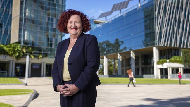 QUT VC Margaret Sheil’s eye-watering compensation has been revealed. Picture: Glenn Hunt