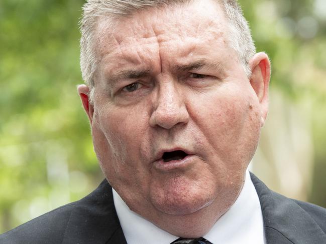 SYDNEY, AUSTRALIA - NewsWirePhotos - Monday, 9 December 2024:Detective Superintendent Danny Doherty, Commander of State Crime Command's Homicide Squad pictured  outside Mascot Police Station speaking with media after an investigation was commenced into the discovery of a body in Botany today. Picture: NewsWire/ Monique Harmer