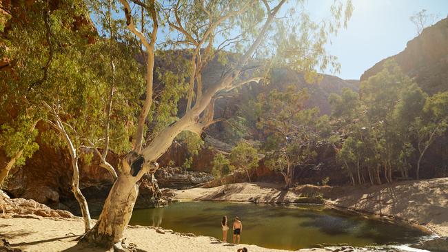 West MacDonnell is a national park in the Northern Territory (Australia) due west of Alice Springs and 1234km south of Darwin. Picture: Tourism NT/Matt Cherubino