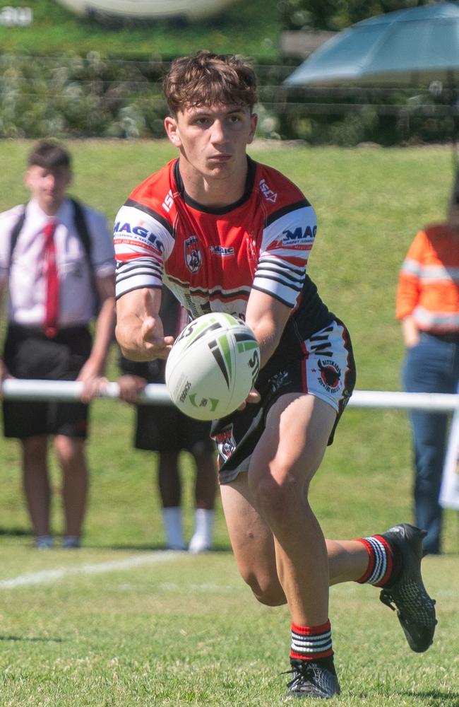 Riley Carbone Kirwan State High School State vs St Brendan's College Semi Final 2024. Thursday 22 August 2024 Picture: Michaela Harlow