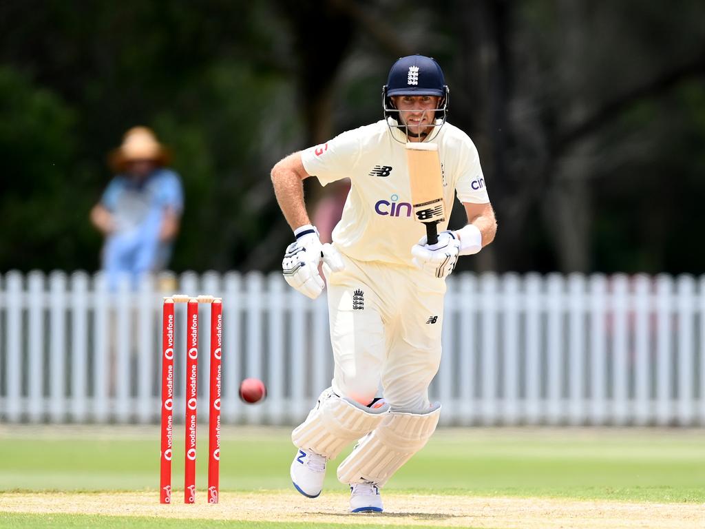 England captain Joe Root in action in Brisbane this week. Picture: Bradley Kanaris/Getty Images