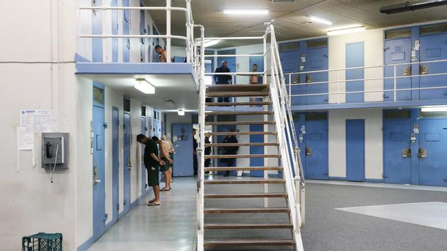 The cells in the men’s section of Silverwater Jail. Picture: Richard Dobson