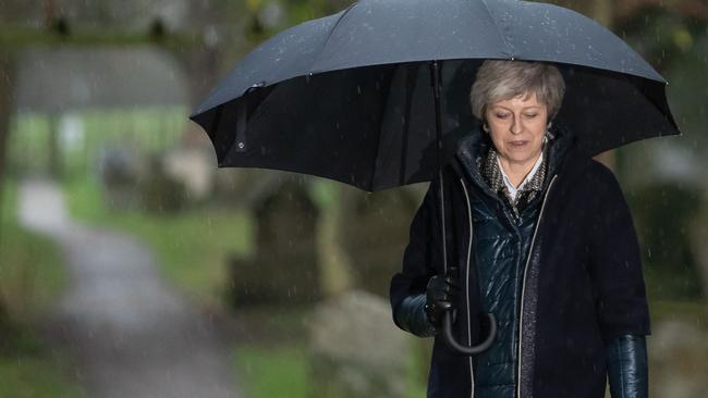 Theresa May is facing a gloomy outlook. Picture: AFP