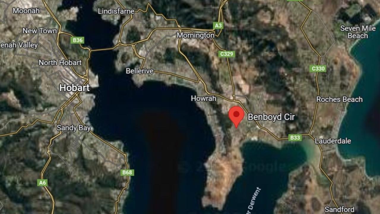 The fire struck an address at Benboyd Circle, Rokeby, in Hobart on January 19, 2024. Picture: Google Maps