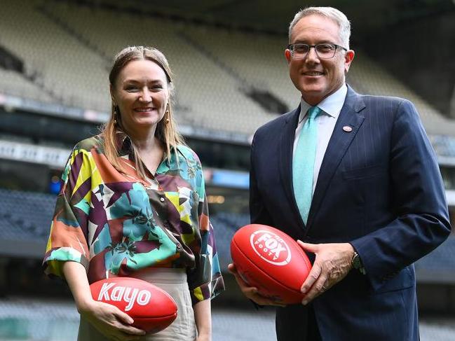 Foxtel group chair Siobhan McKenna and Foxtel Group CEO Patrick Delany