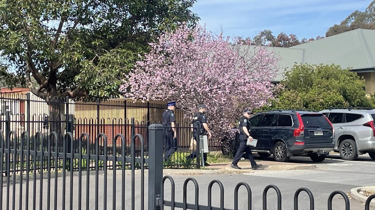 Police officers were called to the school, alongside ambulances, after the incident. Picture: NCA NewsWire